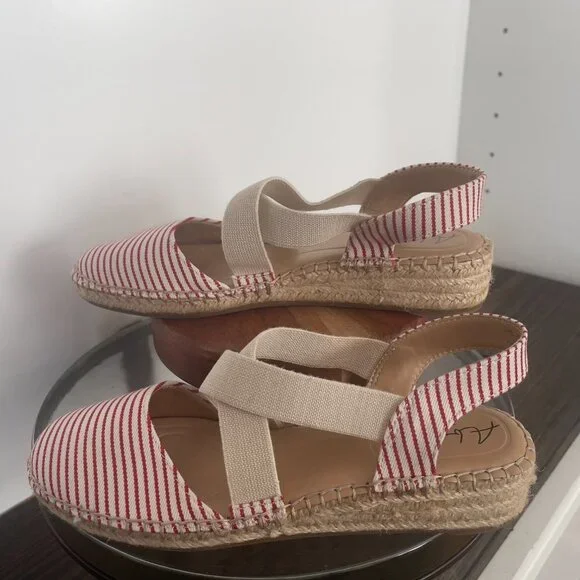 Abella Red & White True Comfort Shoes - Picture 7 of 12